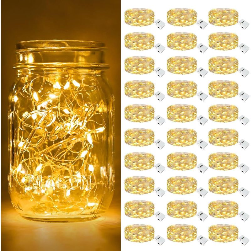 Led Fairy String Lights - 1m Su Geçirmez LED Ateşböceği Yanıp