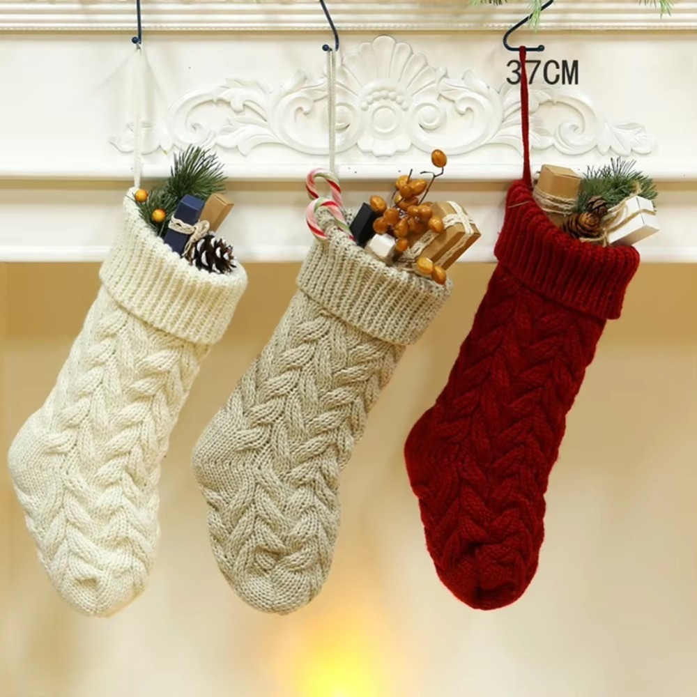 Örme Noel Çorapları Kabarık Yu - Christmas Stocking Hanging incelemesi ve fiyatı