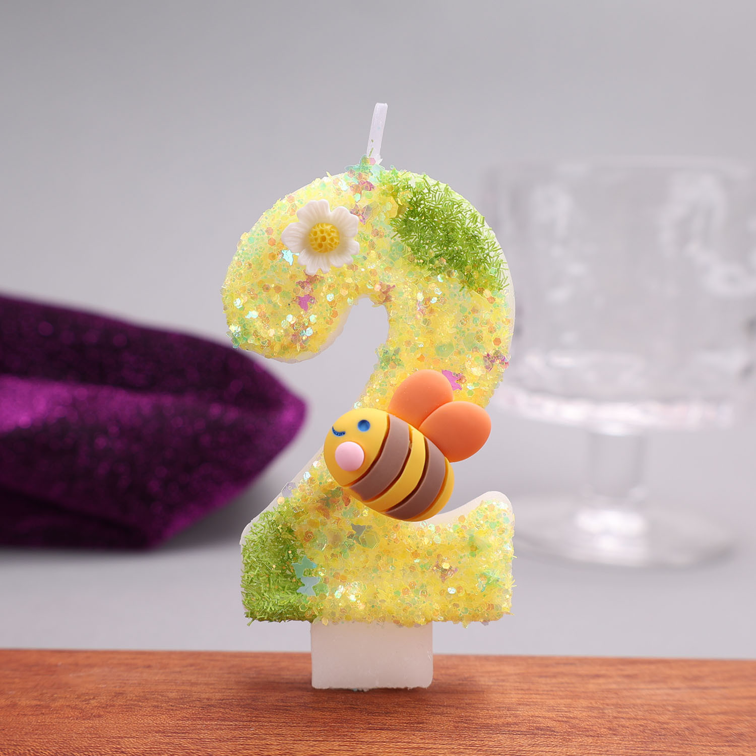 Sarı-Yeşil Dijital Mumlar, Küç - Holiday Candle Set incelemesi ve fiyatı