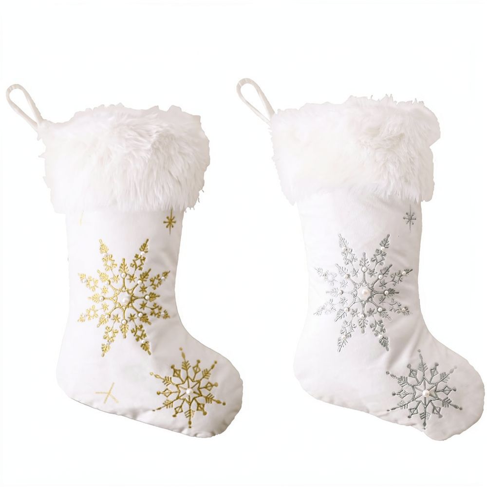Kadife Noel Çorabı, İnci Detay - Christmas Stocking Hanging incelemesi ve fiyatı