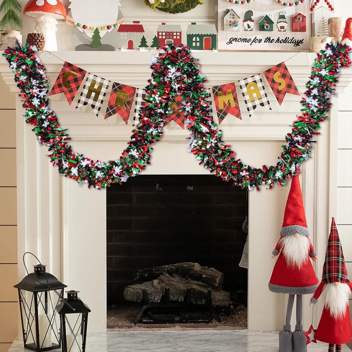 2M Noel Işıltılı Çelenk Kırmız - Tinsel Garland Decoration incelemesi ve fiyatı