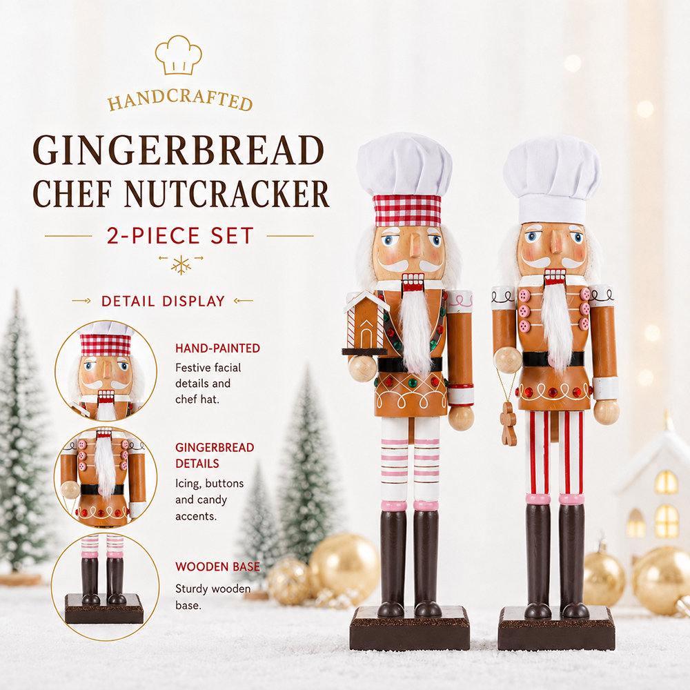 38 CM Noel Fındıkkıran Ahşap S - Nutcracker Figurine incelemesi ve fiyatı