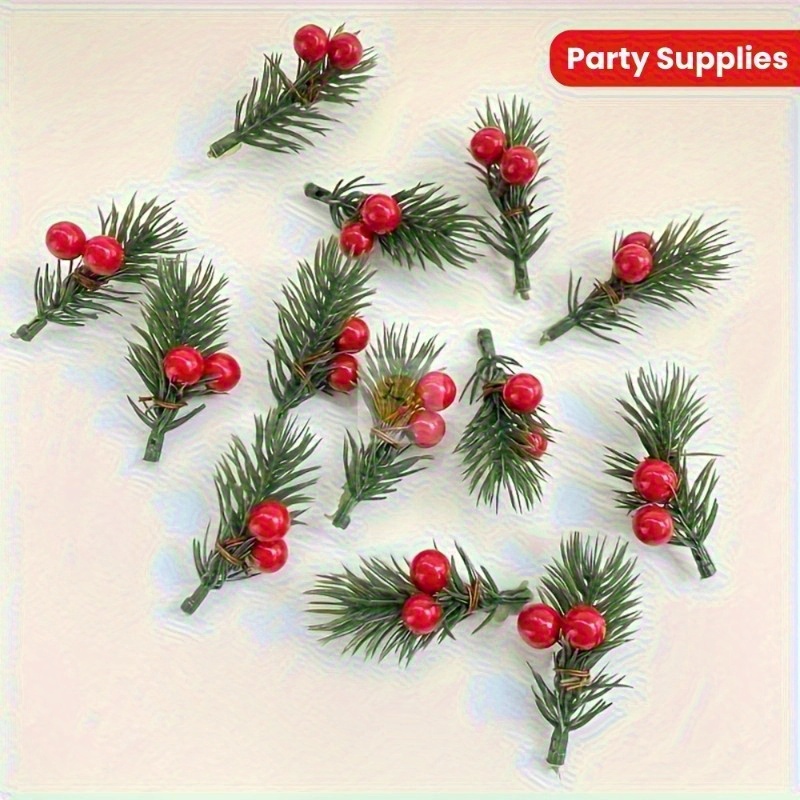 20 adet gerçekçi kırmızı meyve - Christmas Tree Artificial incelemesi ve fiyatı